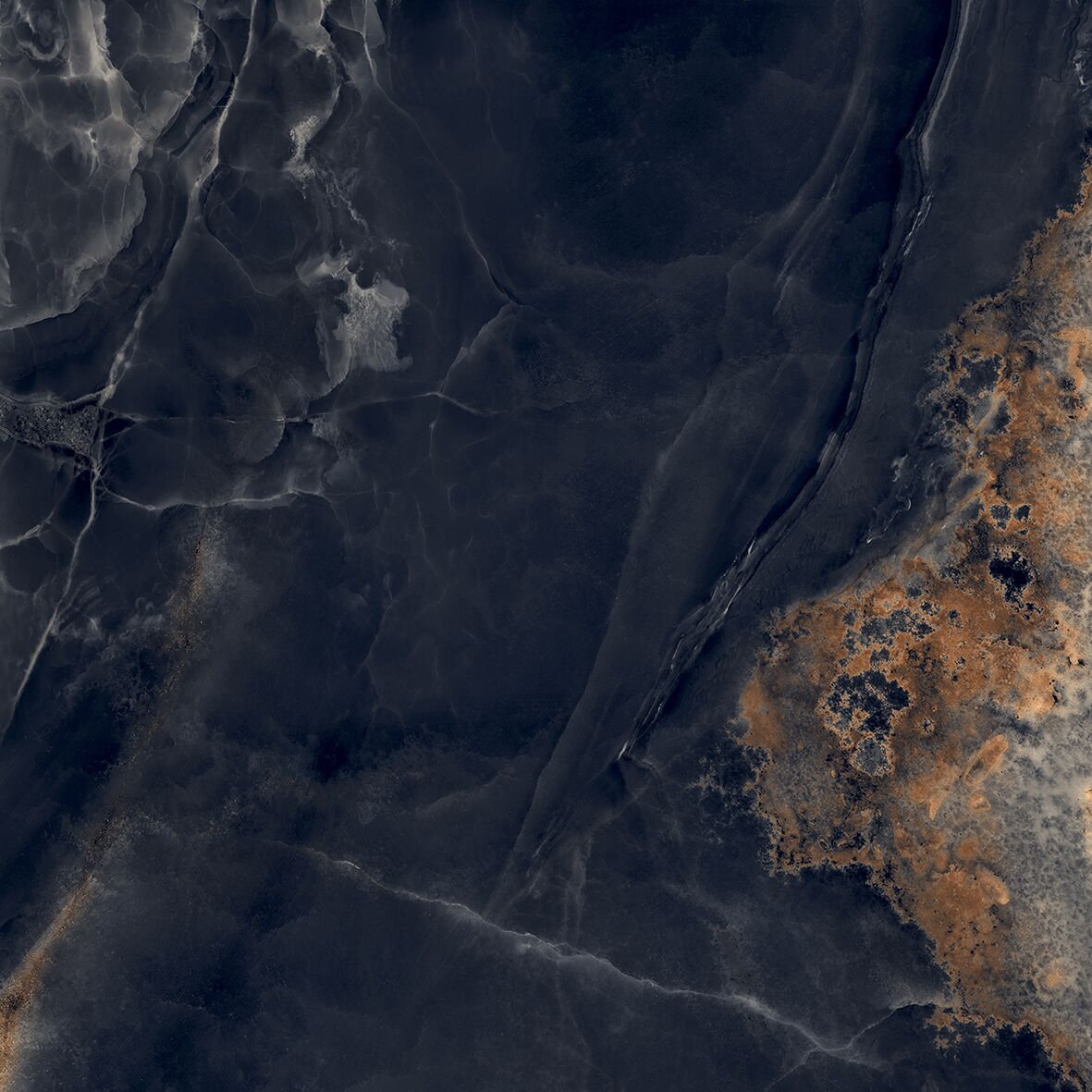 Interstellar Black Керамогранит чёрный 80х80 полированный Interstellar Black Керамогранит чёрный 80х80 полированный