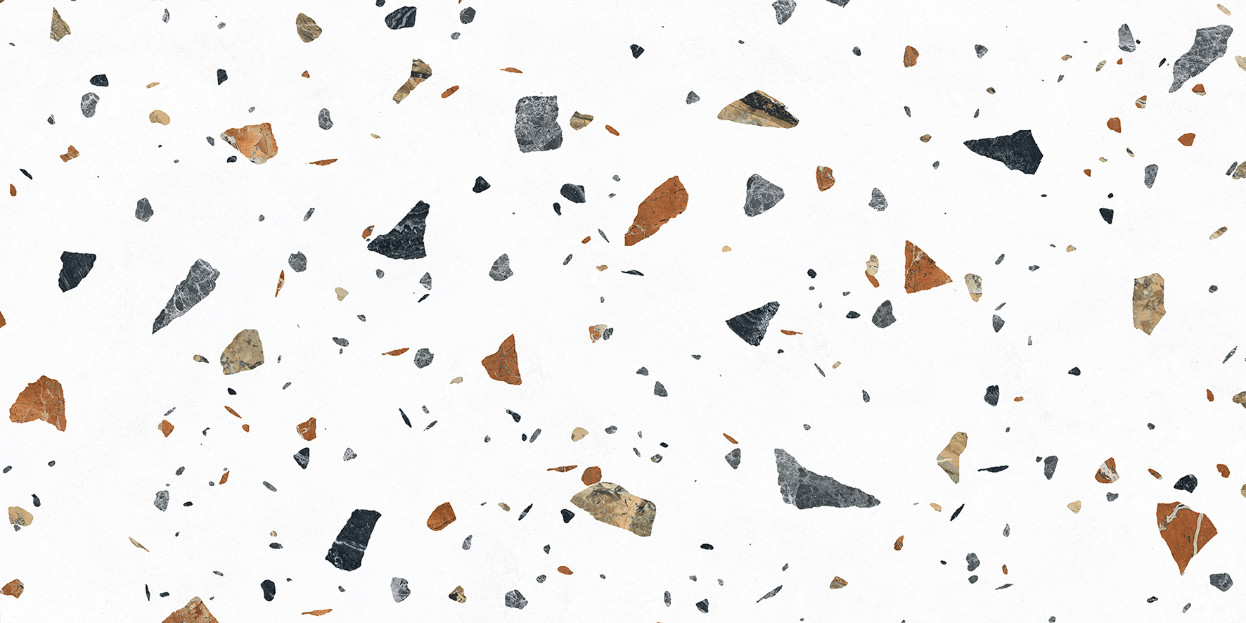 Terazzo Bianco Керамогранит цветной 60х120 матовый карвинг