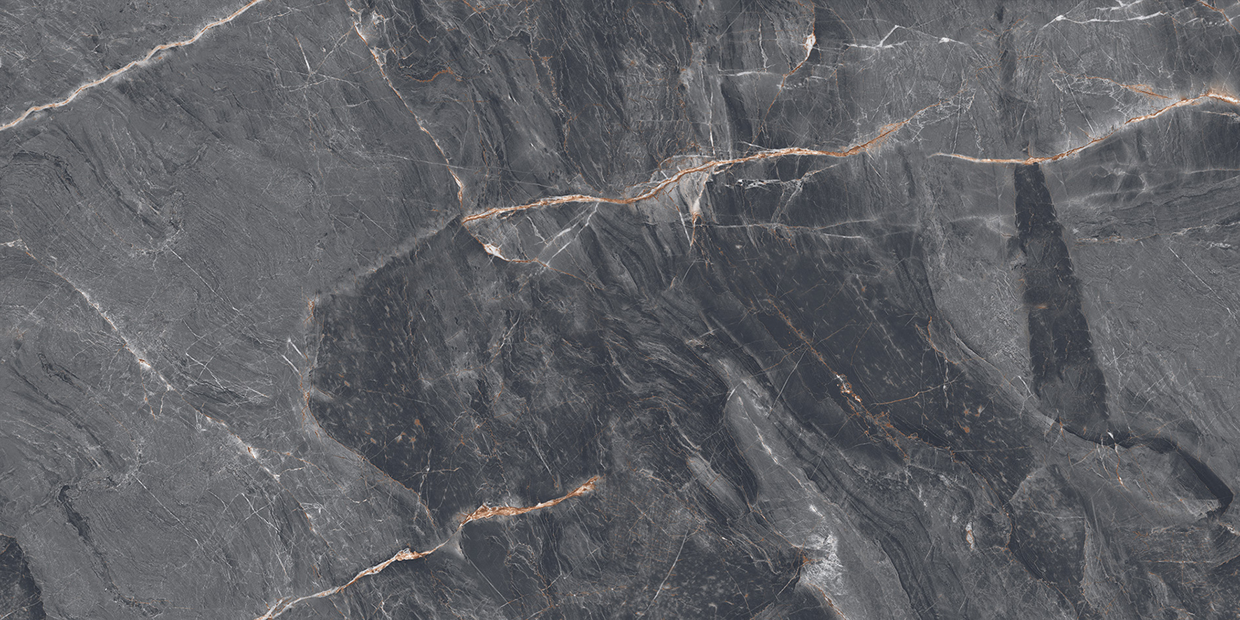 Джерико Неро Керамогранит чёрный 60х120 матовый карвинг
