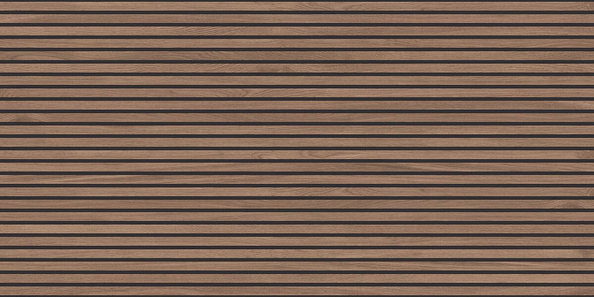 Wood Canarium Wenge Stripes Керамогранит коричневый 60х120 матовый карвинг