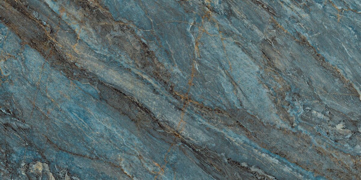 Beam Turquoise Керамогранит бирюзовый 60х120 лаппатированный шайн