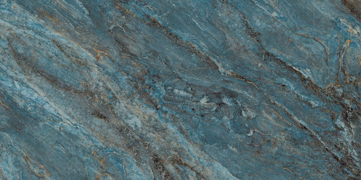 Beam Turquoise Керамогранит бирюзовый 60х120 лаппатированный шайн