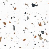 Тераццо Бианко Керамогранит цветной 60х60 матовый карвинг