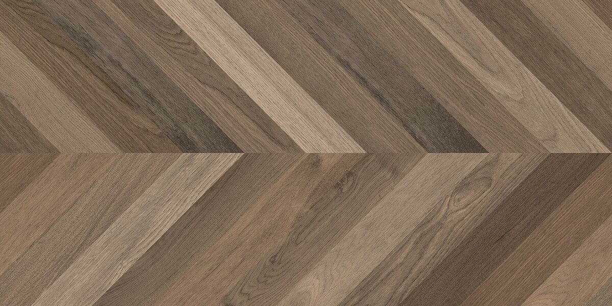 Wood Latina Brown Chevron M Керамогранит коричневый 60х120 матовый карвинг