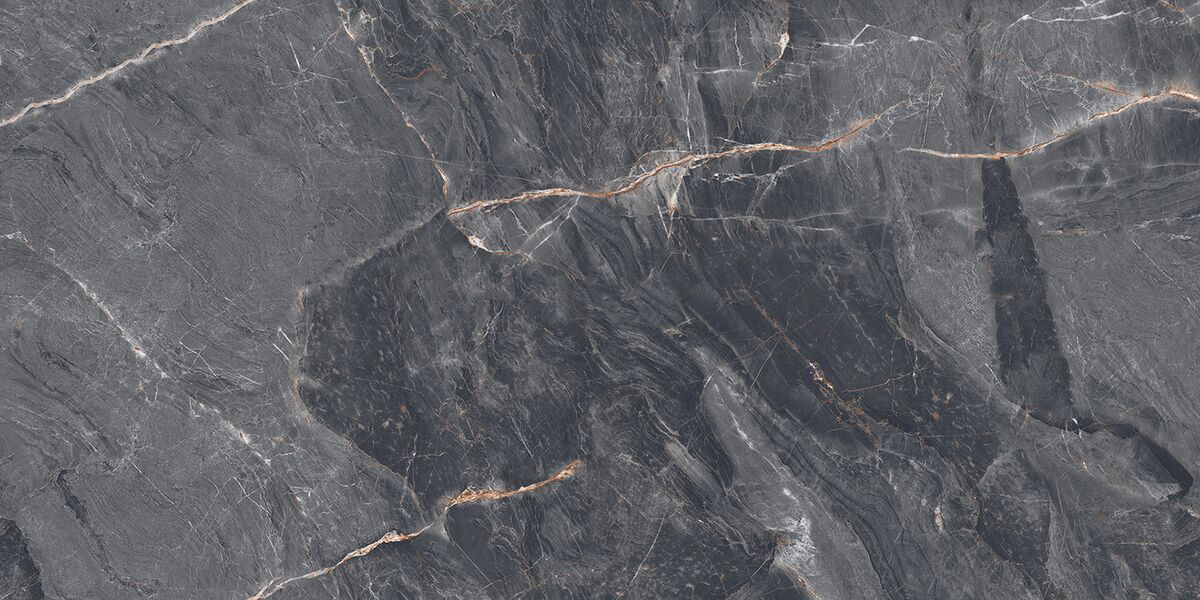 Джерико Неро Керамогранит чёрный 60х120 матовый карвинг