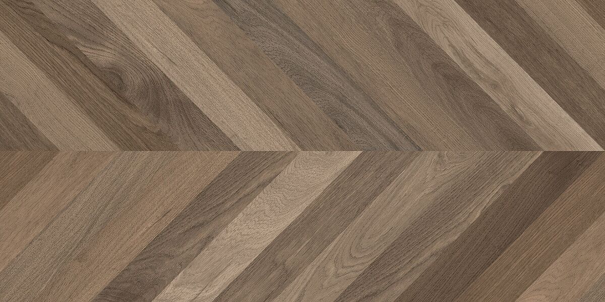 Wood Latina Brown Chevron M Керамогранит коричневый 60х120 матовый карвинг