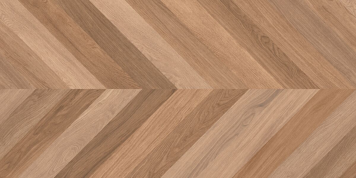 Wood Canarium Chevron M Керамогранит тёмно-бежевый 60х120 матовый карвинг