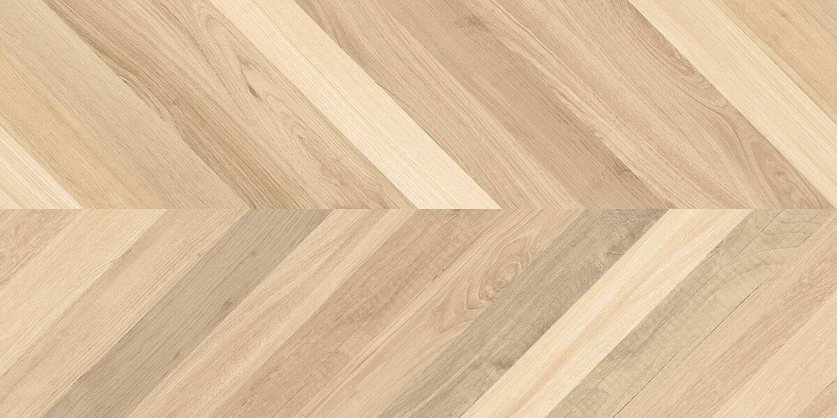 Wood Royal Almond Chevron M Керамогранит бежевый 60х120 матовый карвинг