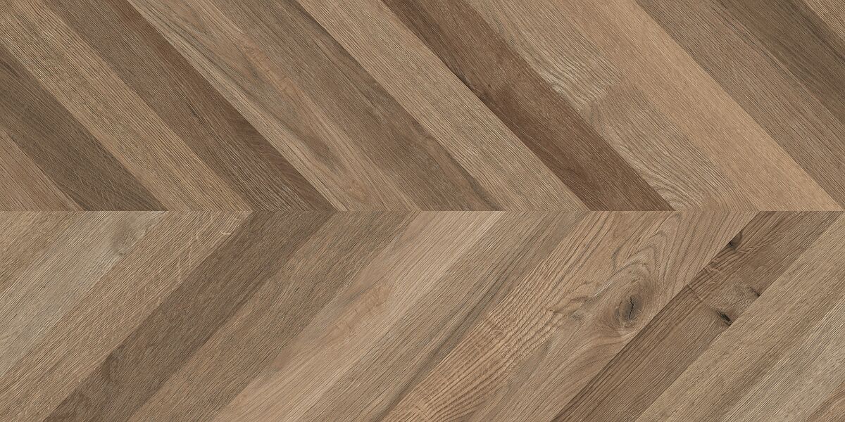 Wood Lux Walnut Chevron M Керамогранит коричневый 60х120 матовый карвинг