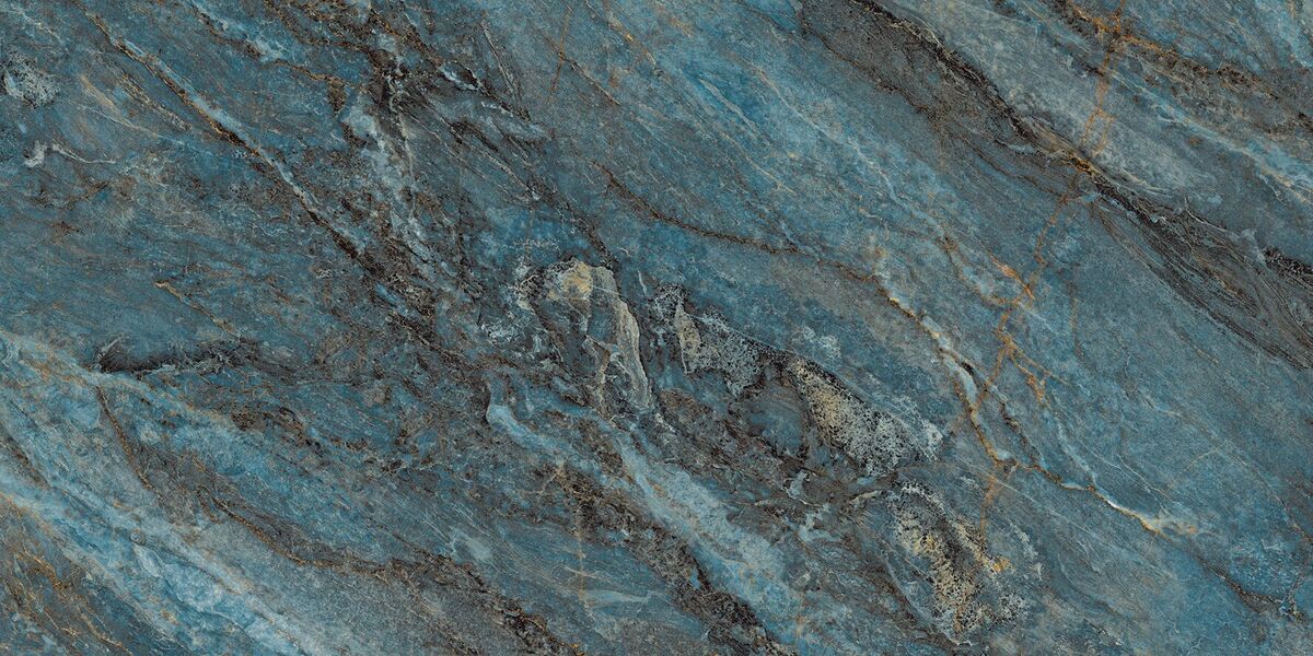 Beam Turquoise Керамогранит бирюзовый 60х120 лаппатированный шайн