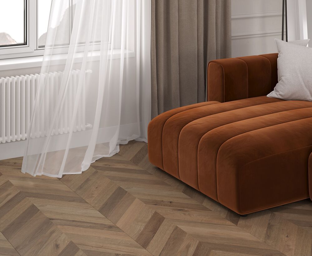 Wood Lux Walnut Chevron M