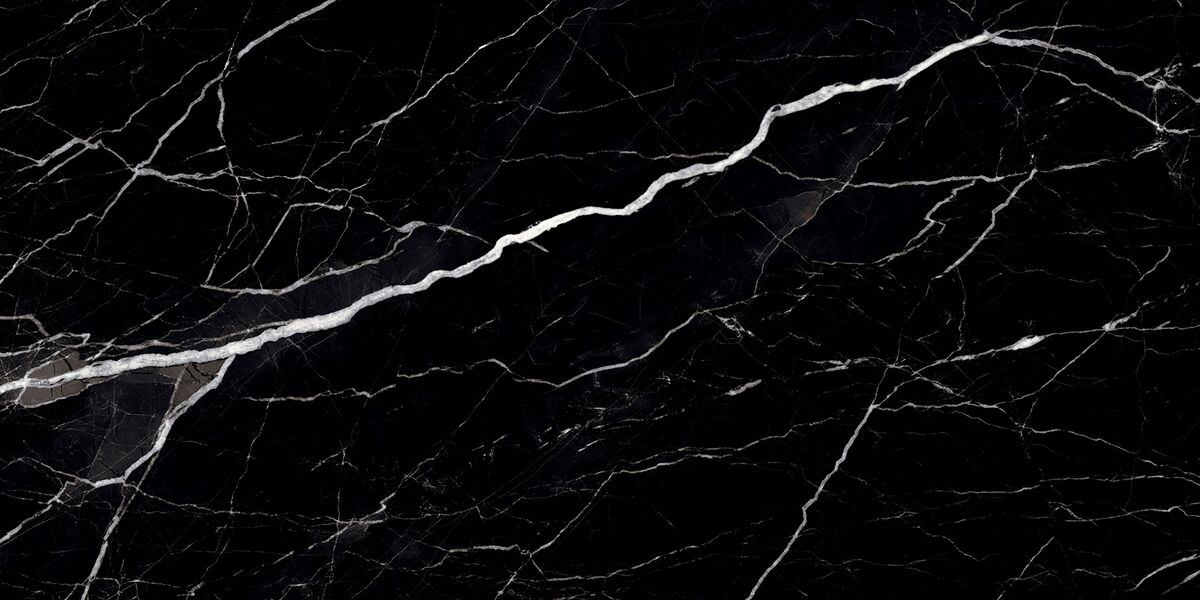 Флэш Блэк Керамогранит черный 60х120 полированный