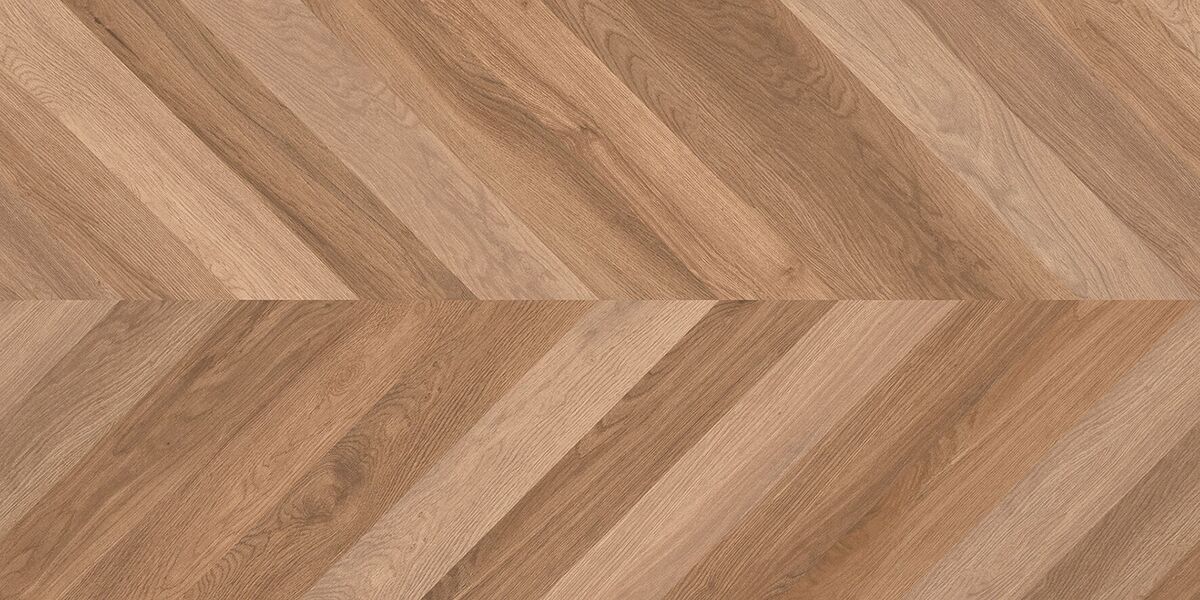 Wood Canarium Chevron M Керамогранит тёмно-бежевый 60х120 матовый карвинг