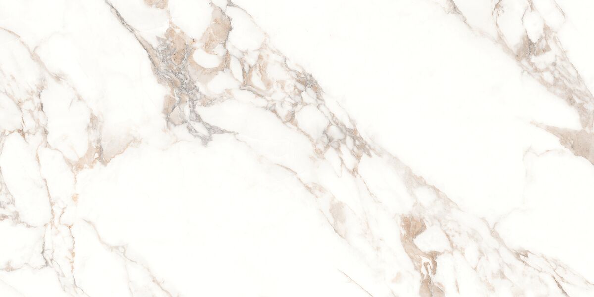 Statuario Ice Керамогранит белый 60х120 лаппатированный шайн