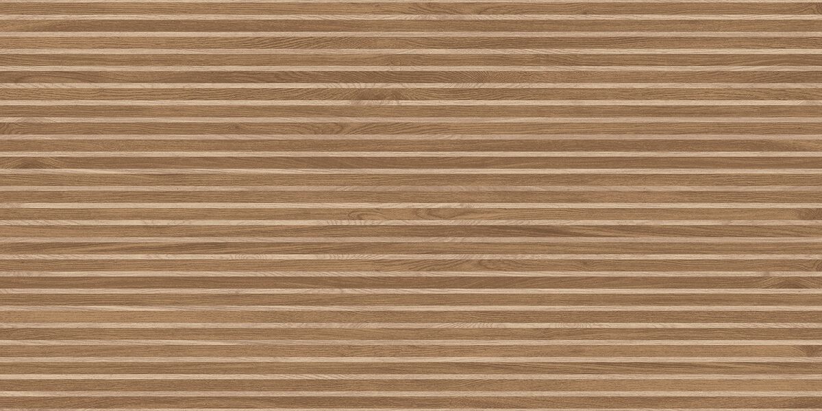 Wood Canarium Almond Stripes Керамогранит тёмно-бежевый 60х120 матовый карвинг