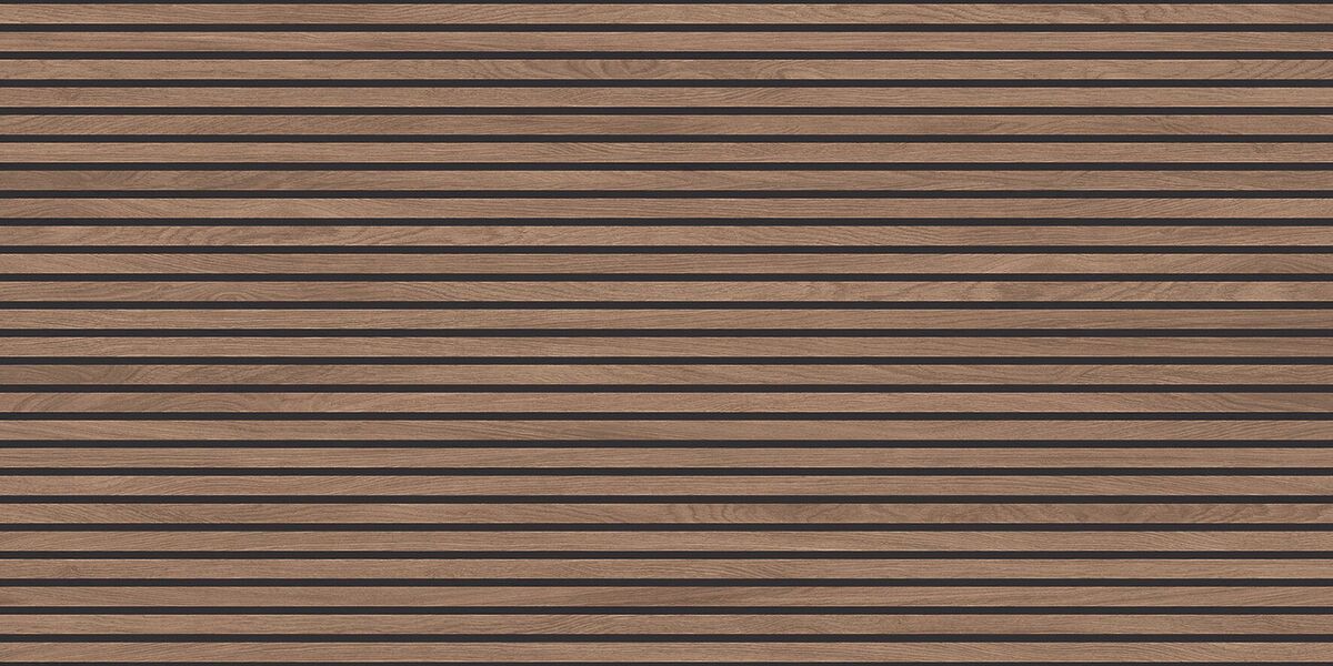 Wood Canarium Wenge Stripes Керамогранит коричневый 60х120 матовый карвинг