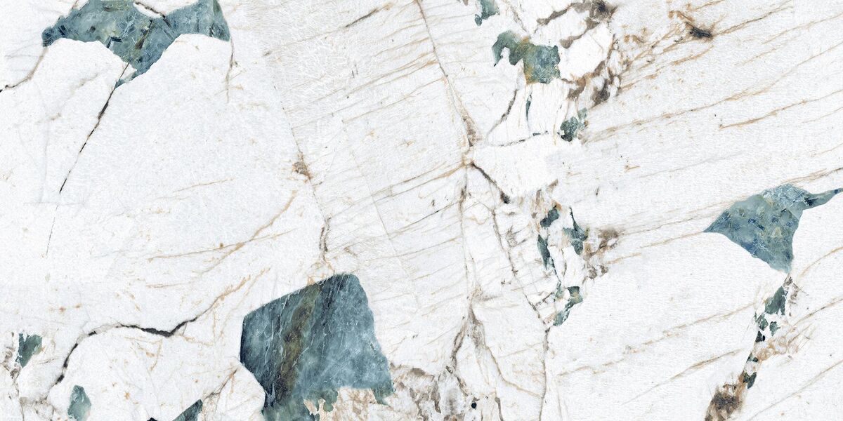 Crackstone Aqua Керамогранит бирюзовый 60х120 лаппатированный шайн