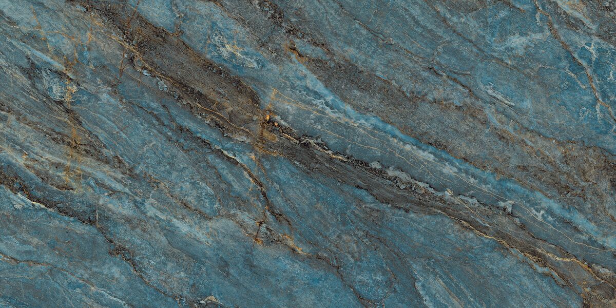 Beam Turquoise Керамогранит бирюзовый 60х120 лаппатированный шайн