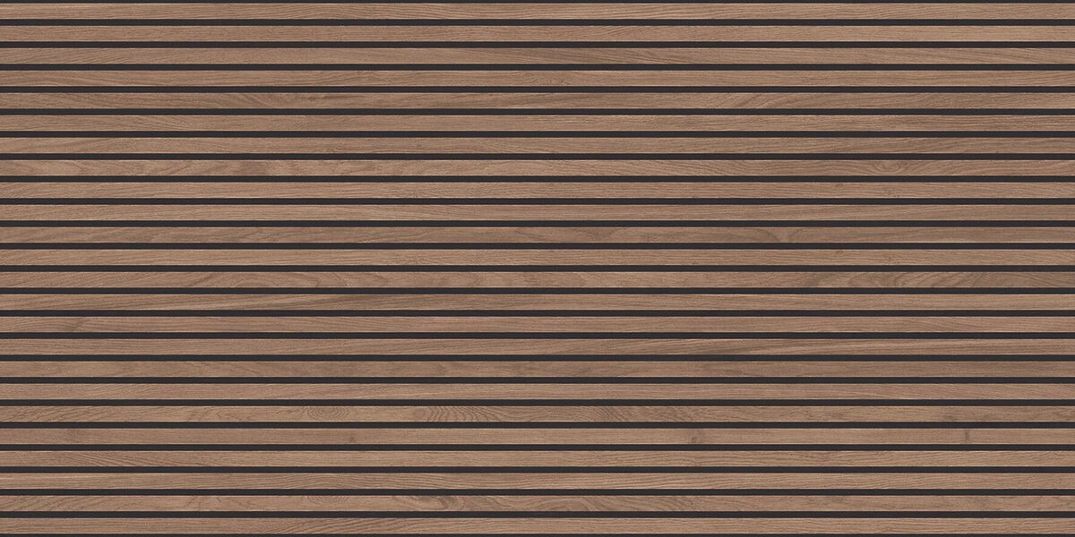 Wood Canarium Wenge Stripes Керамогранит коричневый 60х120 матовый карвинг