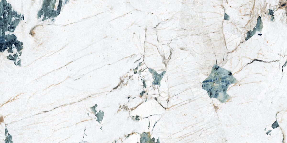 Крэкстоун Аква Керамогранит бирюзовый 60х120 полуполированный блестящий