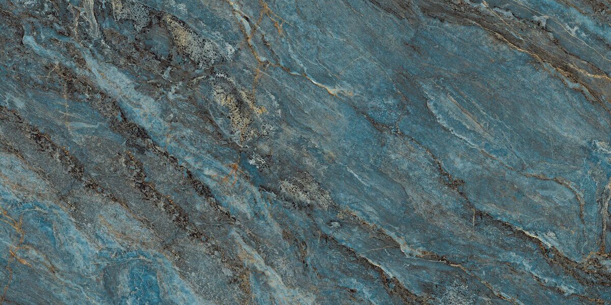 Beam Turquoise Керамогранит бирюзовый 60х120 лаппатированный шайн