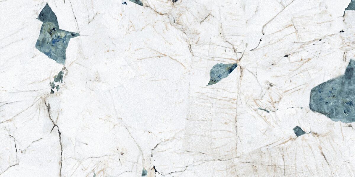 Crackstone Aqua Керамогранит бирюзовый 60х120 лаппатированный шайн