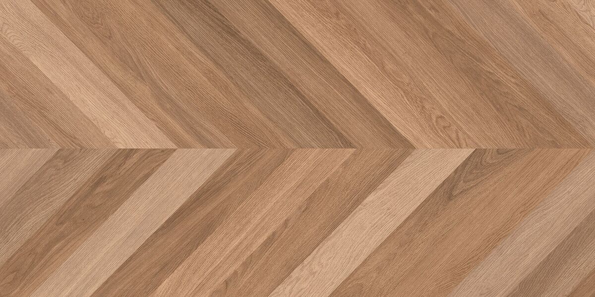 Wood Canarium Chevron M Керамогранит тёмно-бежевый 60х120 матовый карвинг
