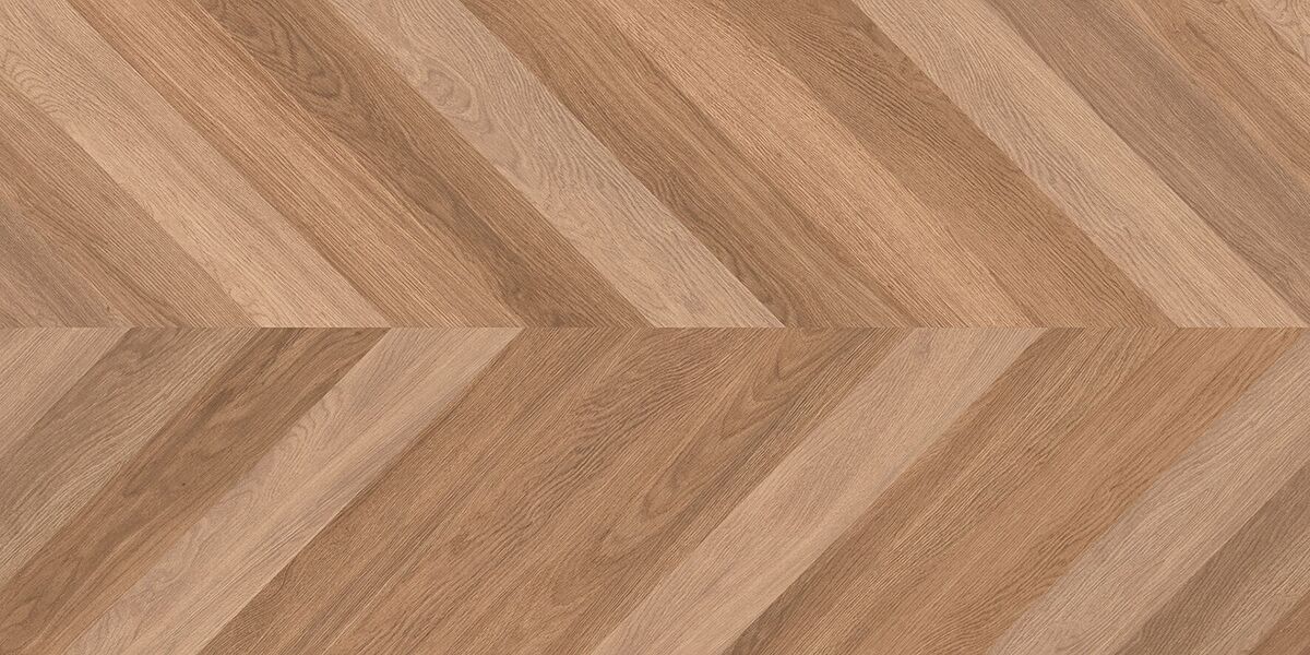 Wood Canarium Chevron M Керамогранит тёмно-бежевый 60х120 матовый карвинг